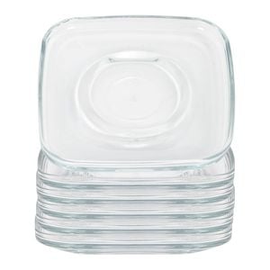 LAV Cozy Glass Espresso Saucers - 12.5cm - Pack of 6