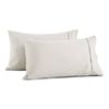Dreamaker 250TC Cotton & Recycled Polyester Blend Standard Pillowcase Twin Pack Silver Grey