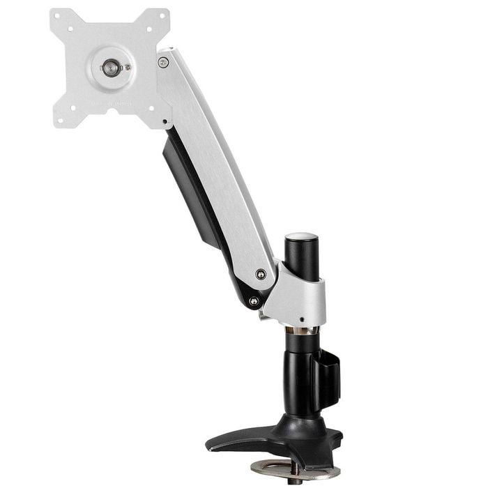 Up to 24" Tilt Swivel LCD PC Monitor Single Arm Bracket Desk Grommet Base VESA