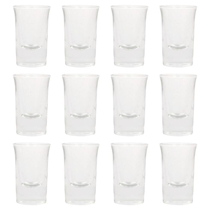 Tall Shot Glasses - 25ml - Clear - Pack of 12
