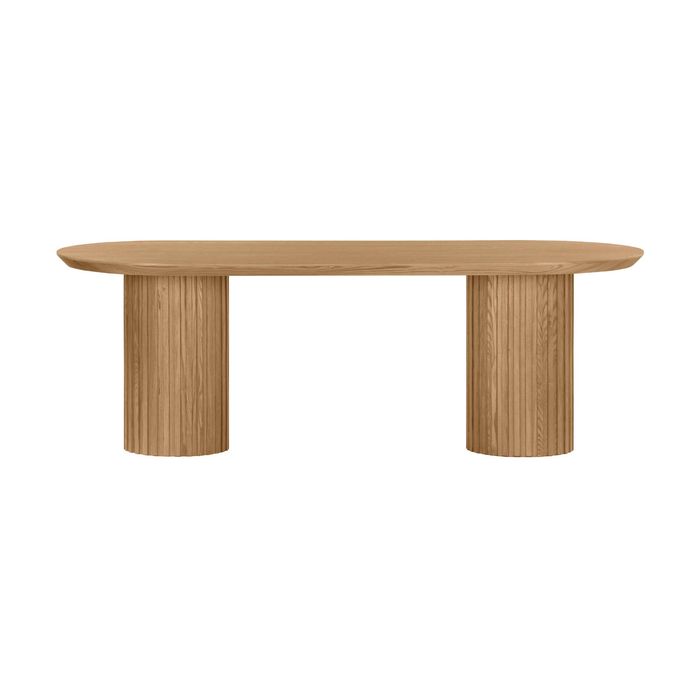 Vanessa Marty 280cm Oval Dining Table Natural