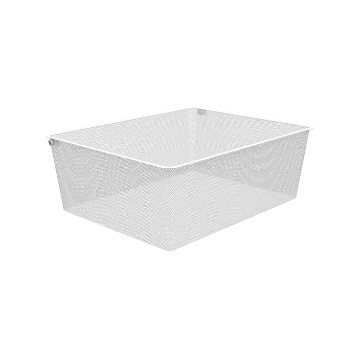 Flexi Storage Wardrobe White Mesh Basket