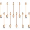 iWill 10 Pack 20cm Short Data Transfer Charger Charging Micro USB Cable Cord Bulk Braided Gold Nylon