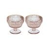 Tempa Amara Set of 2 Dessert Bowl Coral