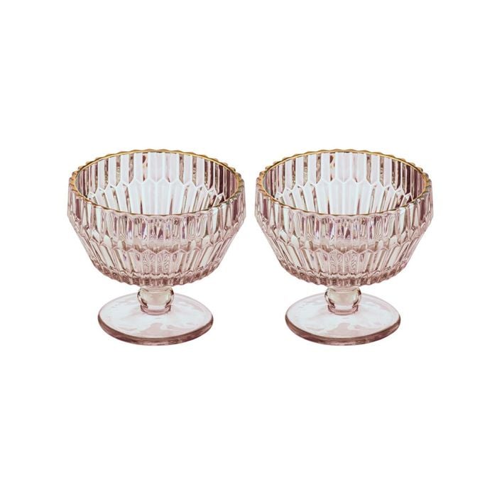 Tempa Amara Set of 2 Dessert Bowl Coral
