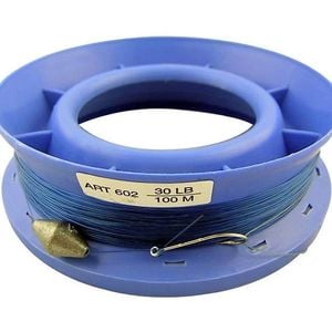 6 Inch Hand Caster Pre Rigged with 100m of 30lb Mono Fishing Line