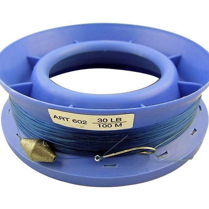 6 Inch Hand Caster Pre Rigged with 100m of 30lb Mono Fishing Line
