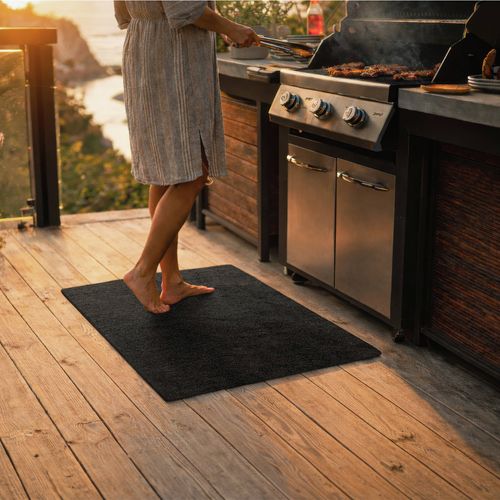 A fire resistant BBQ mat to protect floor surfaces, plus its easy to clean.