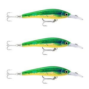 3x Rapala 16cm X Rap Magnum Xtreme Shallow Dive Troll Fish Lures - HD Dorado