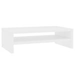 vidaXL Monitor Stand White Engineered Wood Laptop Computer Riser Desktop Stand