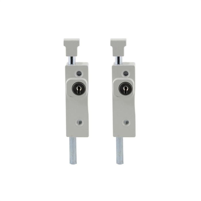 Ikonic White Patio Bolt- 2 Pack