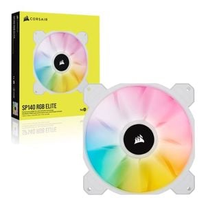 Corsair Sp140 Rgb Elite 140mm Rgb Led Fan White [co-9050138-ww]