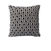 Rapee Peacock Texture Cushion Cover - Black