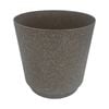 Moda 18cm Brown Round StoneLite Self Watering Plastic Pot