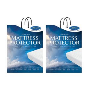 2PK Jason Commercial King Single J-Dream Mattress Protector 107x203cm