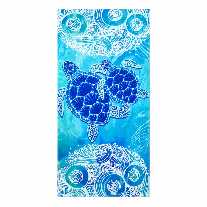 Yanova Beach Towel Turtle Blue