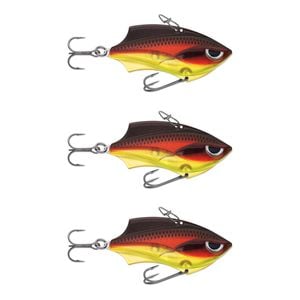 3x Rapala 5cm Rap V Blade Sinking Vibe Fishing Lures - Redfire