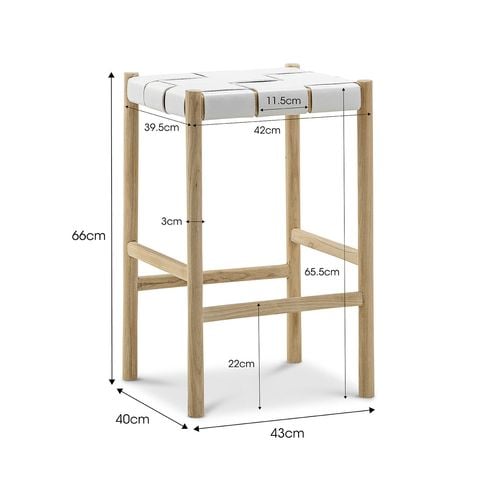 Leather strap barstool hotsell