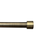 Pillar 25mm Antique Brass Curtain Rod Finial Cap - 2 Pack