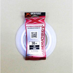 YGK XBraid Absorber 50m Castman Monofilament Shock Fishing Leader 30lb
