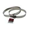 Builders Edge 100mm Stainless Steel Worm Clamp - 2 Pack
