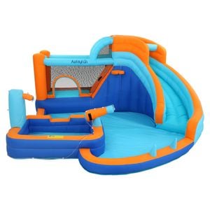AirMyFun Kids Inflatable Pool Water Slide Park 382X381CM