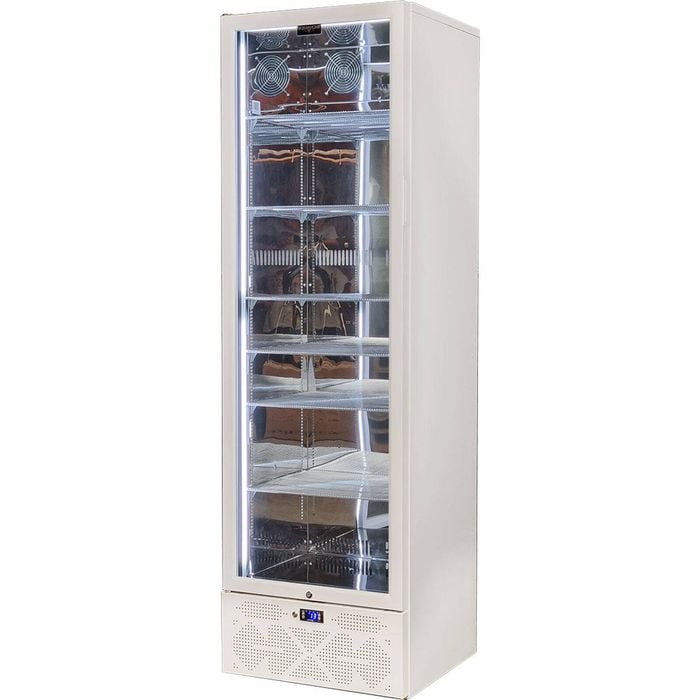 Schmick White Upright Glass 1 Door Bar Fridge (Left Hinged) - SK422L-W-HD