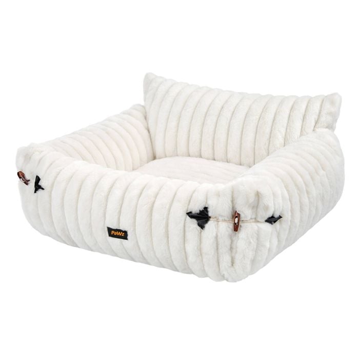 Pawz Cat Bed Plush Sofa Couch Removable Cover Small Pet Lounge