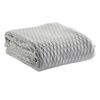 Bianca Gosford Blanket 100% Cotton Sofa/Home Bedding Silver Single/Double Bed
