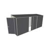 Build-A-Shed 1.2 x 4.5 x 2.0m Skillion Single Sliding Side Door Shed - Grey