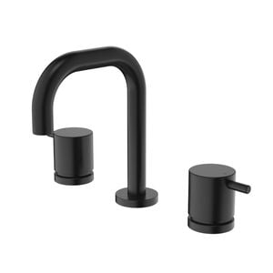 Caroma   Black Lead Free Luna Lever Basin Set