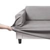 Home Living Premium Faux Suede SILVER 2 Seater Couch Sofa Cover