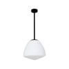 CLA Lighting CIOTOLA Interior Tipped Dome Frosted Glass Pendant Light- Large/Black
