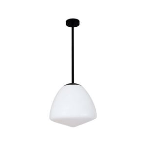 CLA Lighting CIOTOLA Interior Tipped Dome Frosted Glass Pendant Light- Large/Black