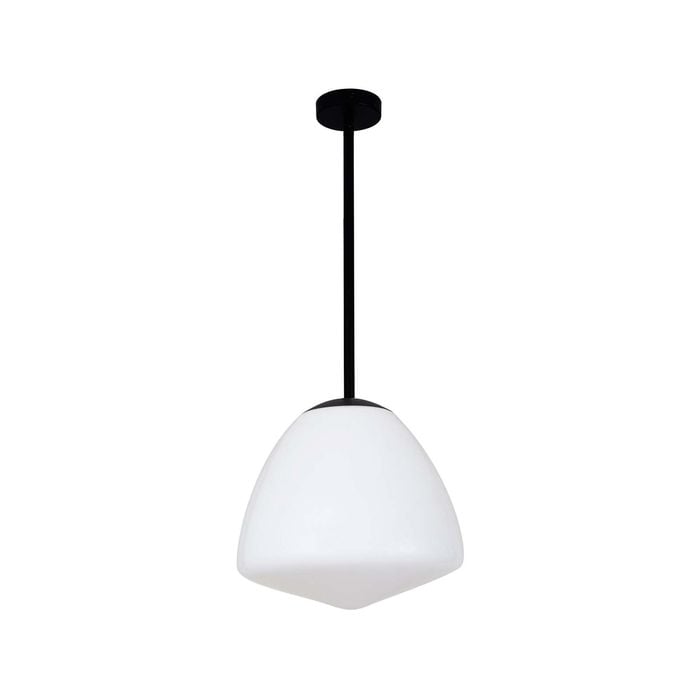 CLA Lighting CIOTOLA Interior Tipped Dome Frosted Glass Pendant Light- Large/Black