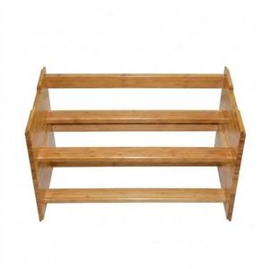 P&p Natural Bamboo Shoe Rack Stackable Storage Shelf Organizer Durable Multi Layer Stand