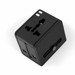 Veloreo Universal Travel Adapter Worldwide Plug Converter with UK EU US AU Plugs, Works in 150+ Countries