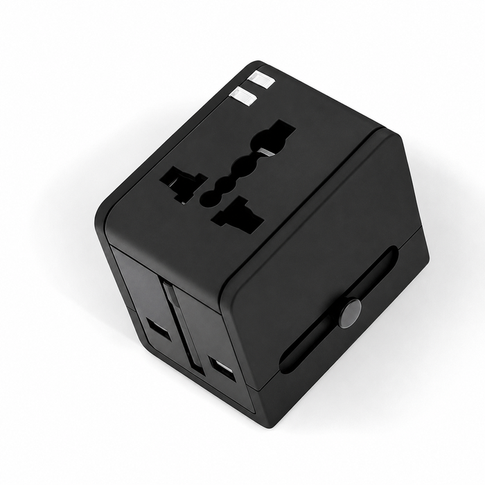 Veloreo Universal Travel Adapter Worldwide Plug Converter with UK EU US AU Plugs, Works in 150+ Countries