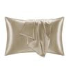 Catzon 2 Pcs 51 X 76cm Satin Pillowcases for Hair and Skin with Envelope Closure-Khaki(Q)