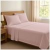The Lighthouse Washed Cotton Bed Sheet Set With Pillowcase Single Pink