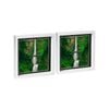 Nicola Spring 10" X 10" White 3d Box Photo Frames - 8" X 8" Mount - Pack Of 2