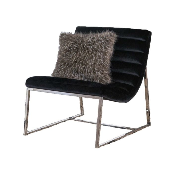 Glorie Black Velvet Sofa Chair