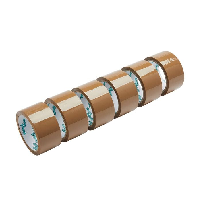 Wrap & Move Brown Packaging Tape - 6 Pack