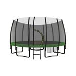 Kahuna Twister 12ft Springless Trampoline - Green