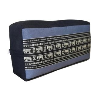 Handmade Oblong Meditation Cushion - Organic Kapok Filled Yoga Bolster