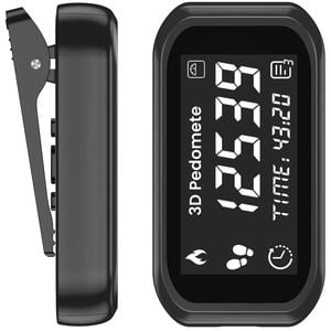 FOHOA 3D Pedometer with LCD Display and Rechargeable Battery