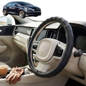 Australian Goose Steering Wheel Cover for Citroen DS 5 2011 - 2018 Circle Black