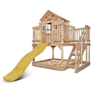 Lifespan Kids Silverton Cubby House with 1.8m Yellow Slide