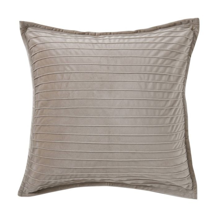 Bianca Saphira Beige/Brown Latte Velvet European Pillowcase 65x65cm