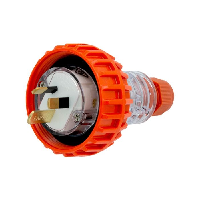 Deta 15A 250V Industrial 3 Pin Flat Straight Plug